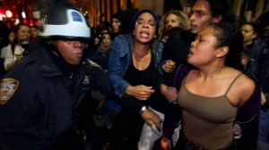NY protesters clash with the NYPD